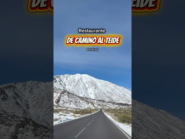 El Restaurante El Dornajo es una parada obligatoria si visitas el Teide, ofrecie