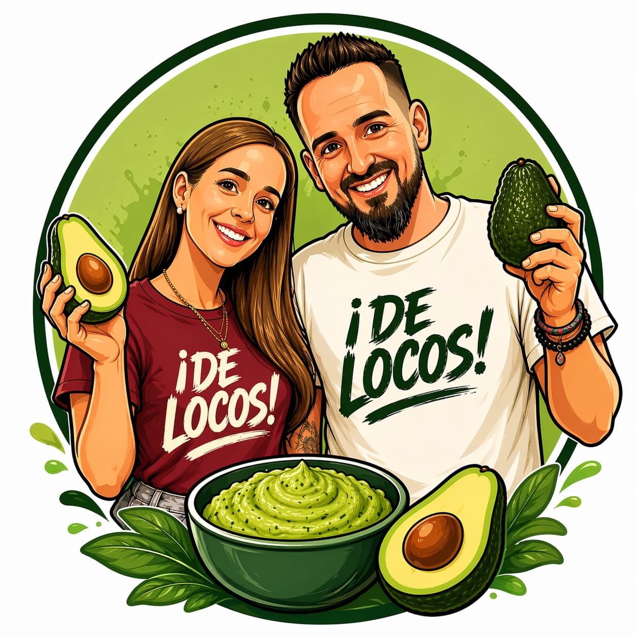 Ilustración del Mojo de Aguacate de Jonay y Joana