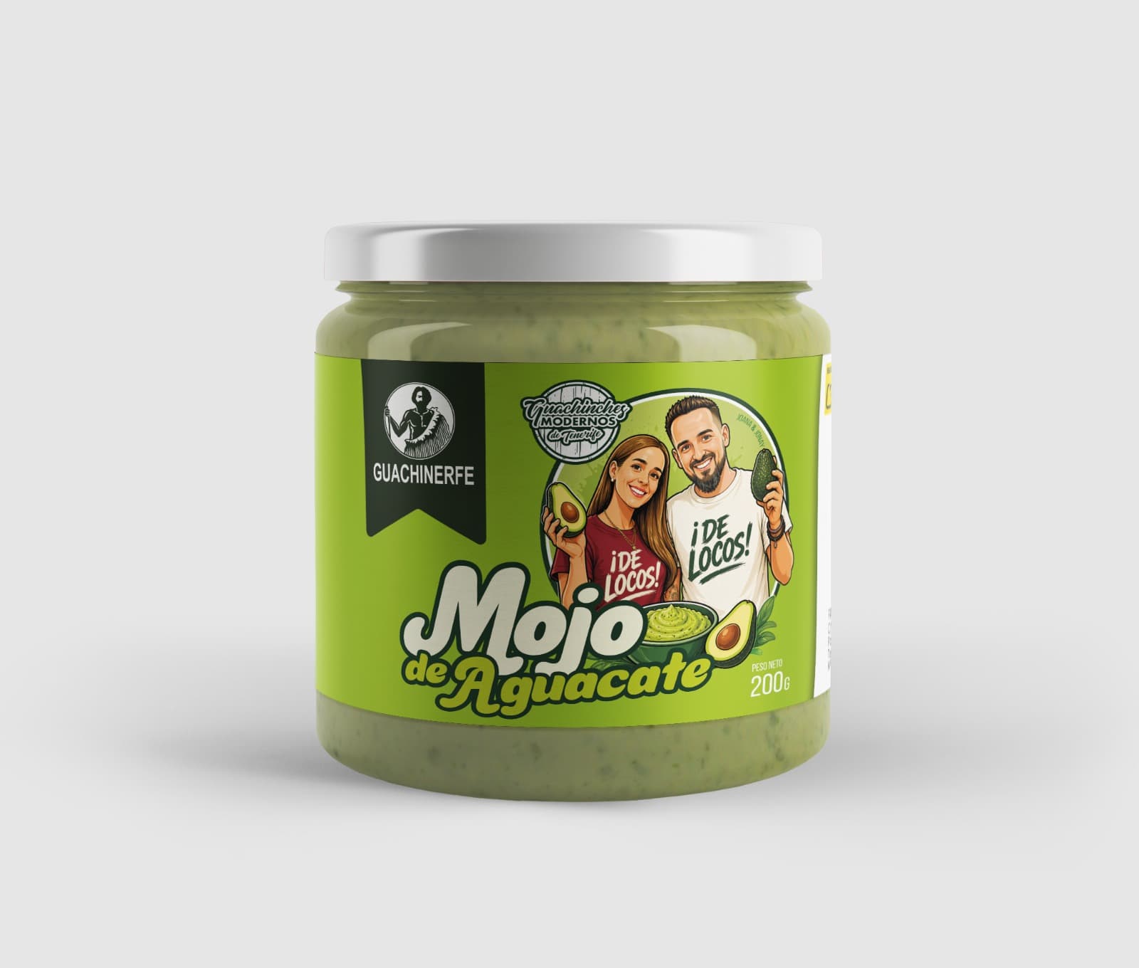 Bote de Mojo de Aguacate de Jonay y Joana, 200g, hecho en Canarias